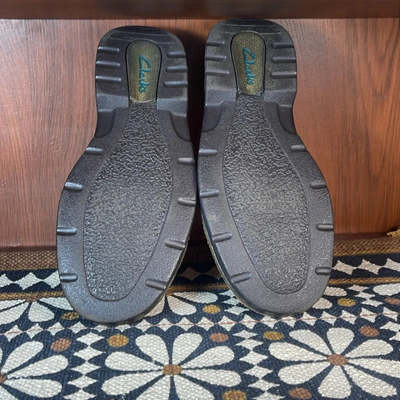 Clarks Men’s Active Air Brown Leather Lace Up Split Toe shoes size 9.5 - Picture 7 of 9